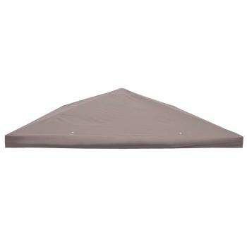 Pavillon Abdeckung Taupe 300 x 300 cm Polyester und Stahl