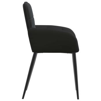 Esszimmerstühle 2 Stk. Samt Schwarz 57 x 50 x 85 cm