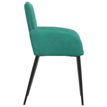 Esszimmerstühle 2 Stk. Samt Türkis 57 x 50 x 85 cm