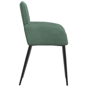 Esszimmerstühle 2 Stk. Samt Meergrün 57 x 50 x 85 cm