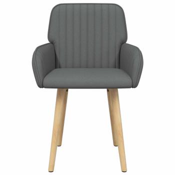 Esszimmerstühle 2 Stk. Stoff Dunkelgrau 56,5 x 50 x 87,5 cm