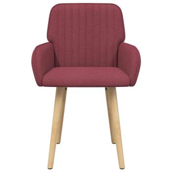 Esszimmerstühle 2 Stk. Stoff Weinrot 56,5 x 50 x 87,5 cm