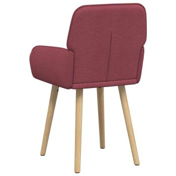Esszimmerstühle 2 Stk. Stoff Weinrot 56,5 x 50 x 87,5 cm