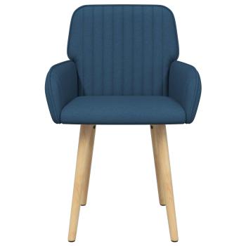 Esszimmerstühle 2 Stk. Stoff Blau 56,5 x 50 x 87,5 cm