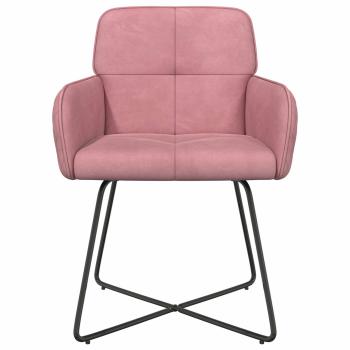 Esszimmerstühle 2 Stk. Samt Rosa 59 x 56,5 x 86 cm