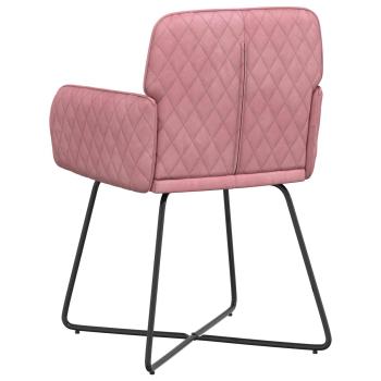 Esszimmerstühle 2 Stk. Samt Rosa 59 x 56,5 x 86 cm