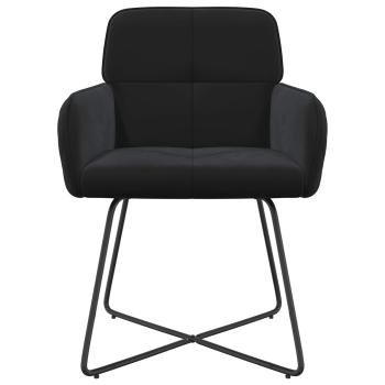 Esszimmerstühle 2 Stk. Samt Schwarz 59 x 56,5 x 86 cm