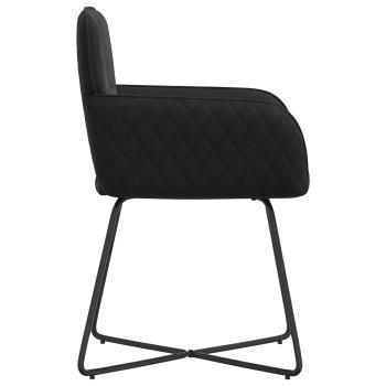Esszimmerstühle 2 Stk. Samt Schwarz 59 x 56,5 x 86 cm