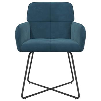 Esszimmerst?hle 2 stk. Samt Blau 59 x 56,5 x 86 cm