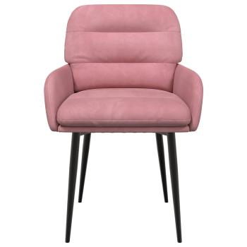 Esszimmerstühle 2 Stk. Samt Rosa 59 x 59,5 x 90 cm