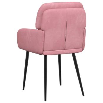 Esszimmerstühle 2 Stk. Samt Rosa 59 x 59,5 x 90 cm