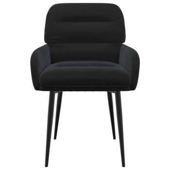 Esszimmerstühle 2 Stk. Samt Schwarz 59 x 59,5 x 90 cm