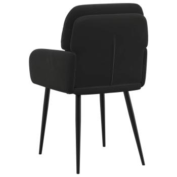 Esszimmerstühle 2 Stk. Samt Schwarz 59 x 59,5 x 90 cm