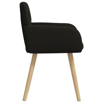 Esszimmerstühle 2 Stk. Bouclé Schwarz 59 x 57 x 85 cm