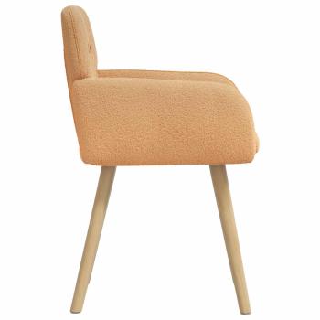 Esszimmerstühle 2 stk. Bouclé Beige 59 x 56,5 x 85 cm