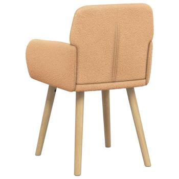 Esszimmerstühle 2 stk. Bouclé Beige 59 x 56,5 x 85 cm