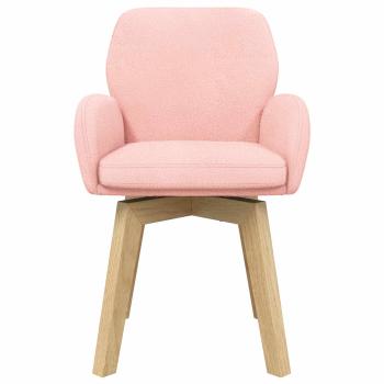 Drehstuhl Esszimmer 2 Stk. Bouclé Rosa 54 x 58 x 87 cm