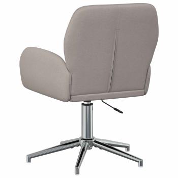 Drehstuhl 54 x 58 x 90 cm Taupe Stoff