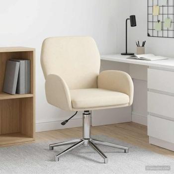 ARDEBO.de - Drehstuhl 54 x 58 x 90 cm Creme Stoff