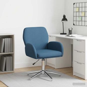ARDEBO.de - Drehstuhl 54 x 58 x 90 cm Blau Stoff