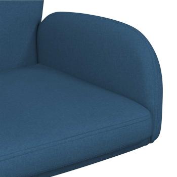 Drehstuhl 54 x 58 x 90 cm Blau Stoff