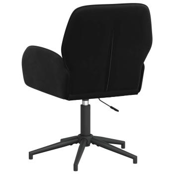 Drehstuhl 54 x 55 x 90 cm Schwarz Samt