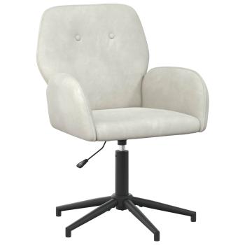 Drehstuhl 54 x 55 x 90 cm Creme Samt