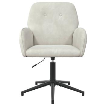 Drehstuhl 54 x 55 x 90 cm Creme Samt