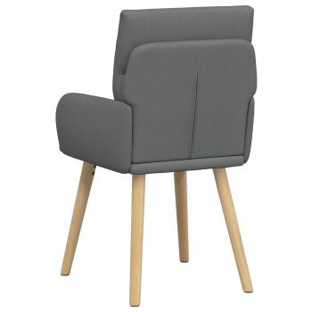 Esszimmerstühle 2 Stk. Stoff Dunkelgrau 60 x 56 x 96 cm