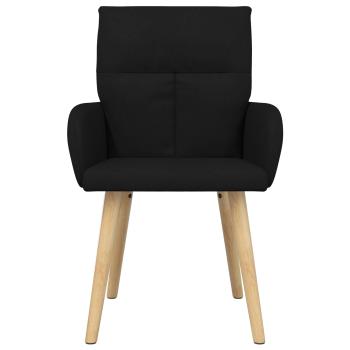 Esszimmerstühle 2 Stk. Stoff Schwarz 60 x 56 x 96 cm
