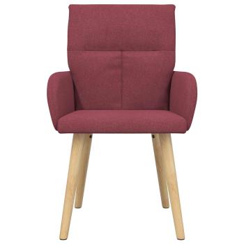 Esszimmerstühle 2 Stk. Stoff Weinrot 60 x 56 x 96 cm
