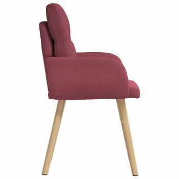 Esszimmerstühle 2 Stk. Stoff Weinrot 60 x 56 x 96 cm