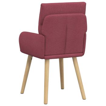 Esszimmerstühle 2 Stk. Stoff Weinrot 60 x 56 x 96 cm