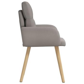 Esszimmerstühle 2 Stk. Stoff Taupe 60 x 56 x 96 cm