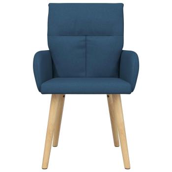 Esszimmerstühle 2 Stk. Stoff Blau 60 x 56 x 96 cm