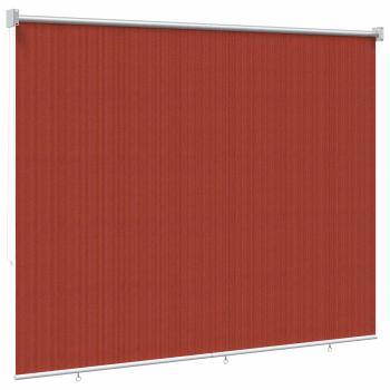 Außenrollo 90% UV-Block Terrakotta 200 x 140 cm HDPE