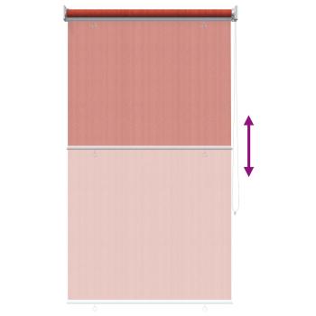 Außenrollo 90% UV-Block Terrakotta 120 x 230 cm HDPE
