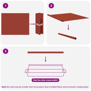 Außenrollo 90% UV-Block Terrakotta 140 x 230 cm HDPE