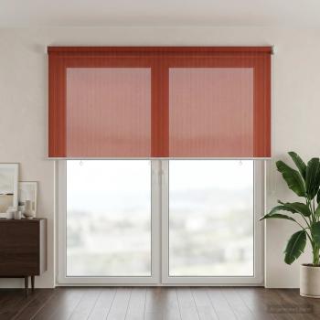 Außenrollo 90% UV-Block Terrakotta 140 x 230 cm HDPE