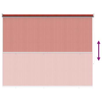 Außenrollo 90% UV-Block Terrakotta 140 x 230 cm HDPE