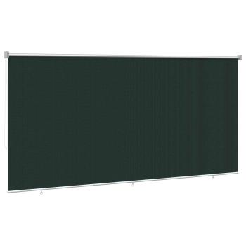 Außenrollo 90% UV-Block Dunkelgrün 400 x 140 cm HDPE