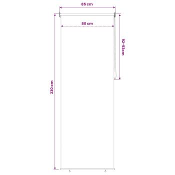 Außenrollo 90% UV-Block Dunkelgrün 80 x 230 cm HDPE