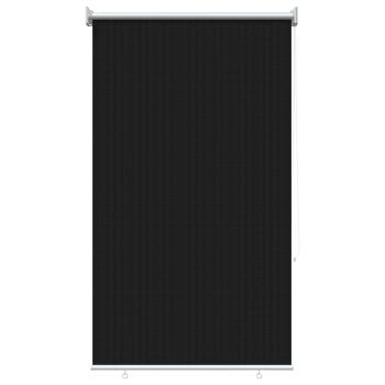 Außenrollo 90% UV-Block Schwarz 80 x 140 cm HDPE