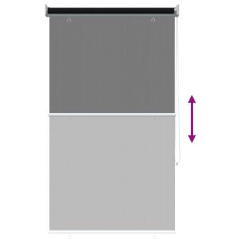 Außenrollo 90% UV-Block Schwarz 80 x 140 cm HDPE
