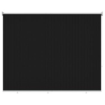 Außenrollo 90% UV-Block Schwarz 200 x 140 cm HDPE