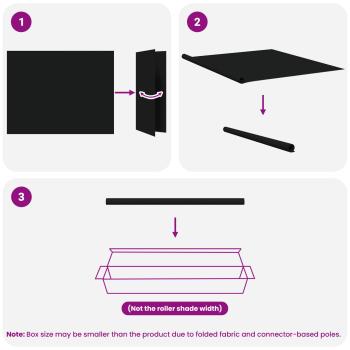 Außenrollo 90% UV-Block Schwarz 200 x 140 cm HDPE