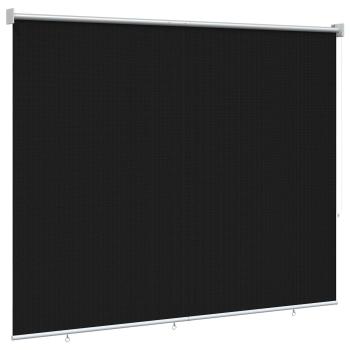 Außenrollo 90% UV-Block Schwarz 200 x 140 cm HDPE