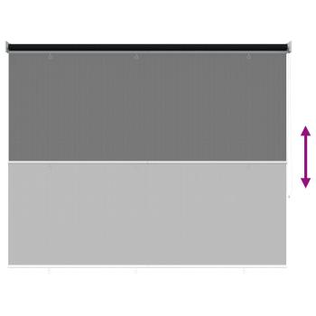 Außenrollo 90% UV-Block Schwarz 200 x 140 cm HDPE