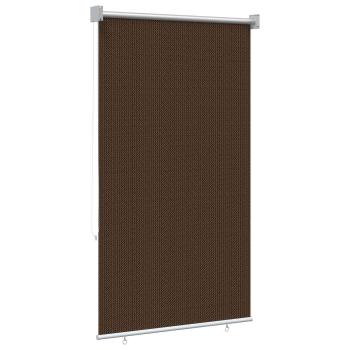 Außenrollo 90% UV-Block Braun 60 x 140 cm HDPE