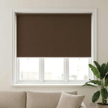 ARDEBO.de - Außenrollo 90% UV-Block Braun 140 x 140 cm HDPE